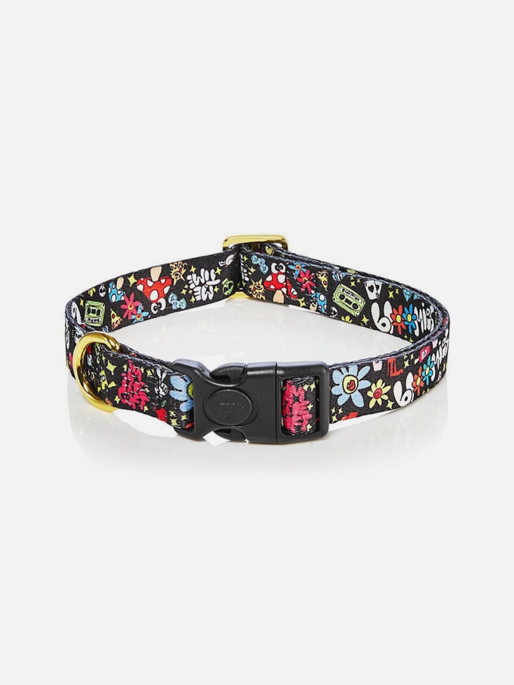 NWOT Bloomie's Doodle Gold-Tone & Printed Floral Pattern Adjustable Collar